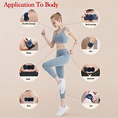 voordelige Lichaamsmassage-apparaat-3/6 stuks smart ems nekmassager mini nek- en rugstimulatiemassager draagbare gelpad sticker dun