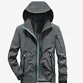 levne Nepromokavé bundy-Pánské Polar Dağcı Montu Zima Venkovní Voděodolný Teplý Yumuşak Pohodlné Fleecové bundy Celý Zip Kempování a turistika cestování Zimní sporty Modrá Šedá