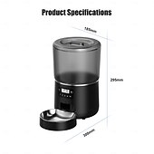 levne Misky a krmítka pro psy-Psi Kočky Domácí mazlíčci Automatický podavač ABS + PC Skládací Snadná instalace Splittable Jednobarevné Černá Mísy a krmení Domů Denní