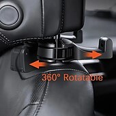 お買い得  車載ホルダー-車のシート隠しフック 車の後部携帯電話ホルダー 車のヘッドレストホルダー 車のシートフック