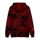 tanie Bluzy-Halloween Michael Myers Bluza z Kapturem Nadruk Graficzny Na Dla par Męskie Damskie Dla dorosłych Halloween Karnawał Bal maskowy Druk 3D Codzienne