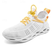 economico Sneakers da uomo-scarpe da corsa traspiranti da uomo verde neon – scarpe sportive leggere con suola ammortizzata per sport e attività all&#039;aperto