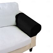 baratos Cobertura de Sofa-Capa de Braço de Cadeira de Banqueta Cor Sólida Colcha de Poliéster
