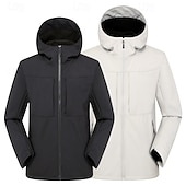 preiswerte Softshell-, Fleece- &amp; Wanderjacken-Herren Fleecejacke für Wanderer Winter Draussen Patchwork warm Fleece-Futter Wasserdicht Windundurchlässig Vliesjacken Voller Reißverschluss Klettern Camping / Wandern / Höhlenforschung Reisen
