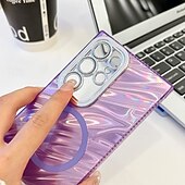お買い得  サムスン用ケース-電話 ケース 用途 S24 Ultra S24 Plus S24 S24 FE S23 Ultra A55 A35 A25 A15 5G A54 S25ウルトラ バックカバー 磁石バックル ワイヤレス充電をサポート 耐衝撃 レトロ風 仕上げ