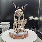 olcso Halloween függő és asztali díszek-halloween sárkány csontváz kíváncsiság szekrény, gyanta csontváz dísz, horror legenda sellő szobor, egyedi kísérteties lakberendezés
