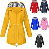 cheap Outdoor Jackets-Women&#039;s Hiking Jacket Winter Outdoor Waterproof Windproof Multi-Pockets Front Zipper Lightweight Jacket Full Zip Camping / Hiking / Caving Winter Sports Black Yellow Pink Red Dark Navy