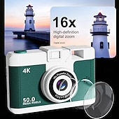 Χαμηλού Κόστους Action Κάμερες-4k ρετρό ψηφιακή φωτογραφική μηχανή vlogging κάμερα wifi με οθόνη 2,4 lcd hd 1080p 16x compact ψηφιακό ζουμ κάμερα ευρείας γωνίας και κάμερα λήψης