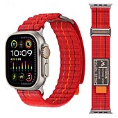 Χαμηλού Κόστους Ζώνες Apple Watch-Αθλητικό Μπρασελέ Συμβατό με Ζάντα ρολογιού Apple Watch 38mm 40mm 41mm 42mm 44mm 45mm 49mm Μεταλλικό κούμπωμα Ρυθμιζόμενο Αναπνέει Νάιλον Ανταλλακτικό λουράκι ρολογιού για iwatch Ultra 2 Series 9 8 7