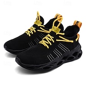 economico Sneakers da uomo-scarpe da corsa traspiranti da uomo verde neon – scarpe sportive leggere con suola ammortizzata per sport e attività all&#039;aperto