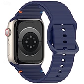 olcso Apple óraszíjak-Sportszíj Kompatibilis valamivel Apple Watch óraszíj 38mm 40mm 41mm 42mm 44mm 45mm 49mm Elasztikus Állítható Szilikon Csere óraszíj mert iwatch Ultra 2 Series 9 8 7 SE 6 5 4 3 2 1
