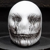 preiswerte Masken-Geist Maske Voller Kopf Erwachsene Herren Damen Gruseliges Kostüm Party Halloween Karneval Einfaches Karnevalskostüm