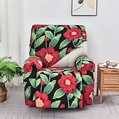 cheap Recliner Chair Cover-Stretch Floral Recliner Covers Non-slip Massage Lazy Boy Sofa Cover All-inclusive Single Seat Couch Cover Armchair Covers