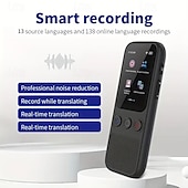 cheap Computer Peripherals-Language Translation Device Two-way Real-time Voice Translation Supports 138 Languages Accurate Offline And Recording 2 Hd Inch Touch Screen For Travel Business And Study