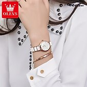 economico Orologi al quarzo-nuovo olevs olevs marchio moda tendenza cinturino in ceramica orologi da donna semplice impermeabile vita viaggio tempo libero sport diamanti orologio da polso