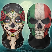 preiswerte Masken-Schädel/Skelett Zuckerschädel Paare 2 Stücke Maske Voller Kopf Erwachsene Herren Damen Gruseliges Kostüm Party Halloween Karneval Einfaches Karnevalskostüm