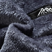 halpa Fleece ja 3 in 1 takit-Miesten Fleecetakki Talvi ulko- Vedenkestävä Pehmeä Mukava Lämmin Fleecetakit Kokovetoketju Telttailu / Retkely / Luolailu Matkailu Talviurheilu Musta Armeijan vihreä Punainen Sininen