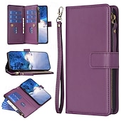 levne Pouzdra pro iPhone-telefon Carcasă Pro iPhone 16 Pro Max Plus iPhone 15 14 Pro Max Plus iPhone 14 13 12 11 Pro Max Plus iPhone 13 12 11 Pro Max Mini SE X XR XS Max 8 7 Plus Pouzdro na peněženku se stojánkem Zip s