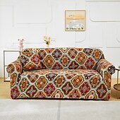 baratos Cobertura de Sofa-capa de sofá estampada capa elástica para sofás em formato de L protetor de móveis elegante e durável ideal para renovar a decoração da sua sala de estar com um design exclusivo