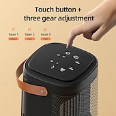 economico apparecchiature di riscaldamento-riscaldatore per ambienti piccolo riscaldatore per ambienti in ceramica con termostato mini riscaldatore elettrico portatile con calore di sicurezza rapido protezione multipla per scrivania di casa