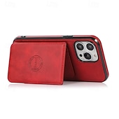 economico Cover per iPhone-telefono Custodia Per iPhone 16 Pro Max Plus iPhone 15 Pro Max Plus iPhone 14 13 12 11 Pro Max Plus Mini SE Per retro Con supporto A calamita Slot per schede Retrò TPU pelle sintetica
