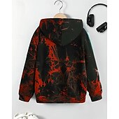 economico Visione 3D e Geometria del Ragazzo-Da ragazzo 3D Pop art Felpa con cappuccio Manica lunga Primavera Autunno Di tendenza Streetwear Bambino 4-12 anni Con cappuccio Esterno Informale Giornaliero Standard