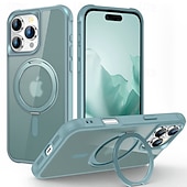 お買い得  iPhone用ケース-電話 ケース 用途 iPhone 16 Pro Max プラス iPhone 15 プロマックスプラス iPhone 14 13 12 11 Pro Max Plus バックカバー スタンド付き 磁石バックル ワイヤレス充電をサポート レトロ風 アクリル PC