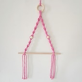 cheap Wall Accents-Towel Holder Eco-friendly Multifunctional Wood Cotton Rope Towel Storage Rack for Home