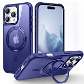 お買い得  iPhone用ケース-電話 ケース 用途 iPhone 16 Pro Max プラス iPhone 15 プロマックスプラス iPhone 14 13 12 11 Pro Max Plus バックカバー スタンド付き 磁石バックル ワイヤレス充電をサポート レトロ風 アクリル PC