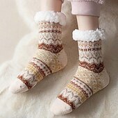 baratos meias caseiras-meias quentes e felpudas meias elásticas para o inverno com alta elasticidade, presente perfeito para mulheres para sala de estar, quarto, sala de jantar, sala de estudo, sala de jogos