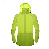 voordelige Waterdichte jassen-Dames Wandeljack Buitenshuis Zonbescherming Ademend Lichtgewicht jack Windjack Reizen Donker Grijs Zwart Wit Geel Roze
