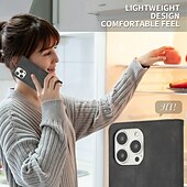 economico Cover per iPhone-telefono Custodia Per iPhone 16 Pro Max Plus iPhone 15 Pro Max Plus iPhone 14 13 12 11 Pro Max Plus Mini SE Per retro Con supporto A calamita Slot per schede Retrò TPU pelle sintetica