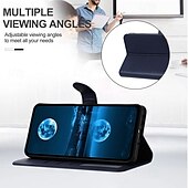 Недорогие Чехлы для Samsung-телефон Кейс для Назначение S24 Ultra S24 Plus S24 S24 Ultra Plus S24 ФЭ S23 S22 S21 S20 Ultra Plus FE S25 Ультра Кейс на заднюю панель со стендом Магнитный с ремешком на запястье Ретро Кожа PU