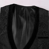 economico Cime-Vittoriano Medievale Rinascimento Gilet Principe Aristocratico Slim Fit Jacquard Scollo a V Costume Per uomo Vichingo Fantasia Reale Carnevale Mascherata Performance Adulti Gilet