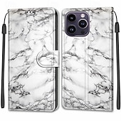 Χαμηλού Κόστους iPhone Θήκες-τηλέφωνο tok Για iPhone 14 13 12 Pro Max Plus iPhone 14 Pro Max iPhone 13 12 Pro Max iPhone 12 Pro Max Πίσω Κάλυμμα με βάση στήριξης με λουράκι καρπού Υποδοχή κάρτας Ρετρό TPU PU δέρμα