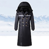 abordables Forros &amp; Chaquetas 3 en 1-Hombre Abrigo de invierno Chaqueta de lana para senderismo Invierno Al aire libre Mantiene abrigado Forro Polar Resistente al Agua Resistente a arañazos Abrigos Viaje Negro Verde