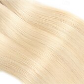cheap 1 Bundle Human Hair Weaves-Brazilian Human Hair 613# Blonde Hair 1 Bundle straight hair 10-30 Inches
