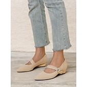 ieftine Block Heels-pantofi de damă din tricot Mary Jane cu curea cu cataramă – pantofi confortabili și eleganti cu toc joasă pentru ținute casual sau de birou