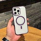 お買い得  iPhone用ケース-電話 ケース 用途 iPhone 16 Pro Max プラス iPhone 16 iPhone 16 Proマックス iPhone15 iPhone 15 Pro Max iPhone 14 Pro Max iPhone 13 Pro Max バックカバー 磁石バックル ワイヤレス充電をサポート 耐衝撃 レトロ風 PC