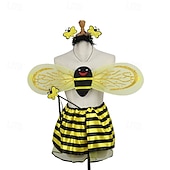 economico Costumi per bambini-Ape Vestiti Carnevale Costume cosplay Costumi divertenti Per bambini Da ragazza Cosplay Prestazioni Feste Halloween Carnevale Mascherata martedì grasso Costume di Carnevale facile