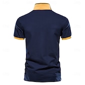  100% Cotton Badge Embroidery Polo Shirt for Men Short-sleeved Patchwork Men's Polos Quality Summer Brand Men Clothing