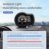 cheap Bluetooth Car Kit/Hands-free-Car Head-Up Display OBD2&amp;GPS Smart Car HUD Gauge Digital Odometer Security Alarm Water Temperature Alarm