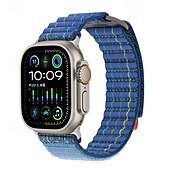 Χαμηλού Κόστους Ζώνες Apple Watch-Αθλητικό Μπρασελέ Συμβατό με Ζάντα ρολογιού Apple Watch 38mm 40mm 41mm 42mm 44mm 45mm 49mm Μεταλλικό κούμπωμα Ρυθμιζόμενο Αναπνέει Νάιλον Ανταλλακτικό λουράκι ρολογιού για iwatch Ultra 2 Series 9 8 7