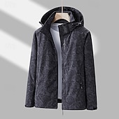 baratos Fleece &amp; Casacos 3 em 1-Mulheres Jaqueta Softshell Jaqueta de Trilha Quebra-Vento de Trilha Inverno Ao ar livre Botânico floral Prova-de-Água A Prova de Vento Bolso Múltiplo Zíper Frontal Jaqueta leve Zip Completo Campismo
