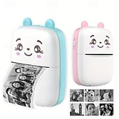 お買い得  Acessórios para festa-iPhone および Android 用ミニ プリンター、ワイヤレス ミニ フォト プリンター ラベル プリンター、ラベル、ジャーナル、学習ノート、クリスマス、ハロウィーン、感謝祭のギフトを印刷するためのポータブル BT ミニ サーマル プリンター