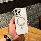 お買い得  iPhone用ケース-電話 ケース 用途 iPhone 16 Pro Max プラス iPhone 16 iPhone 16 Proマックス iPhone15 iPhone 15 Pro Max iPhone 14 Pro Max iPhone 13 Pro Max バックカバー 磁石バックル ワイヤレス充電をサポート 耐衝撃 レトロ風 PC