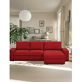 economico Copridivano-Copridivano per divano da 3 e 4 posti in cotone al 100% con braccioli di colore uniforme foderine in cotone trapuntato