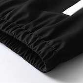 رخيصةأون بدلات رياضية-رجالي بدلة رياضية بذلة رياضة رباط جيب ألوان متناوبة تيشيرت هودي وبنطلون مجموعة ملابس رياضية الربيع الخريف أسود أخضر داكن تمرين نادي رياضي الركض ركض ناعم متنفس كم طويل رياضة ألبسة رياضية مرن نسبياً