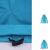 baratos Casacos Leves, Polares &amp; Caminhada-Homens Jaqueta Softshell Jaqueta de Trilha Ao ar livre A Prova de Vento Impermeável Jaqueta leve Jaqueta corta-vento Viajar Preto Branco Amarelo Roxo Escuro Vinho