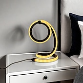 baratos Candeeiros de mesa-1pc nórdico simples espiral lâmpada de mesa, quarto cabeceira proteção para os olhos, regulável usb alimentado led lâmpada decorativa para casa sala de estar quarto